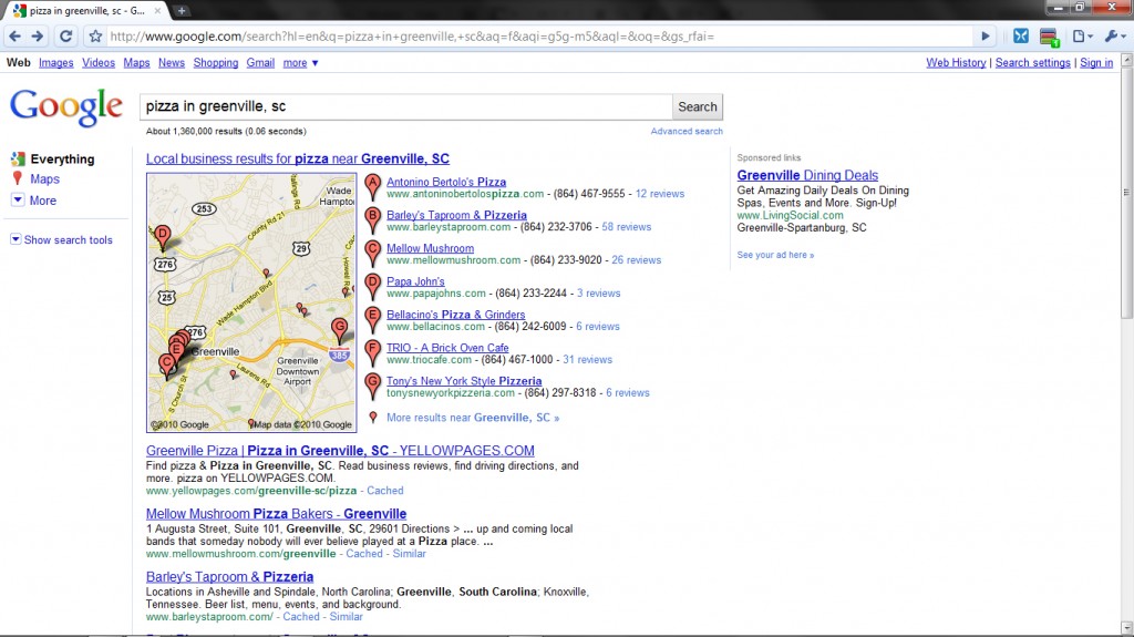 1 places claiming genearl search